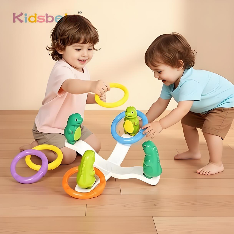Kids Educational Game 3 - Kids Dinosaur Ring Toss Wobbly Balance