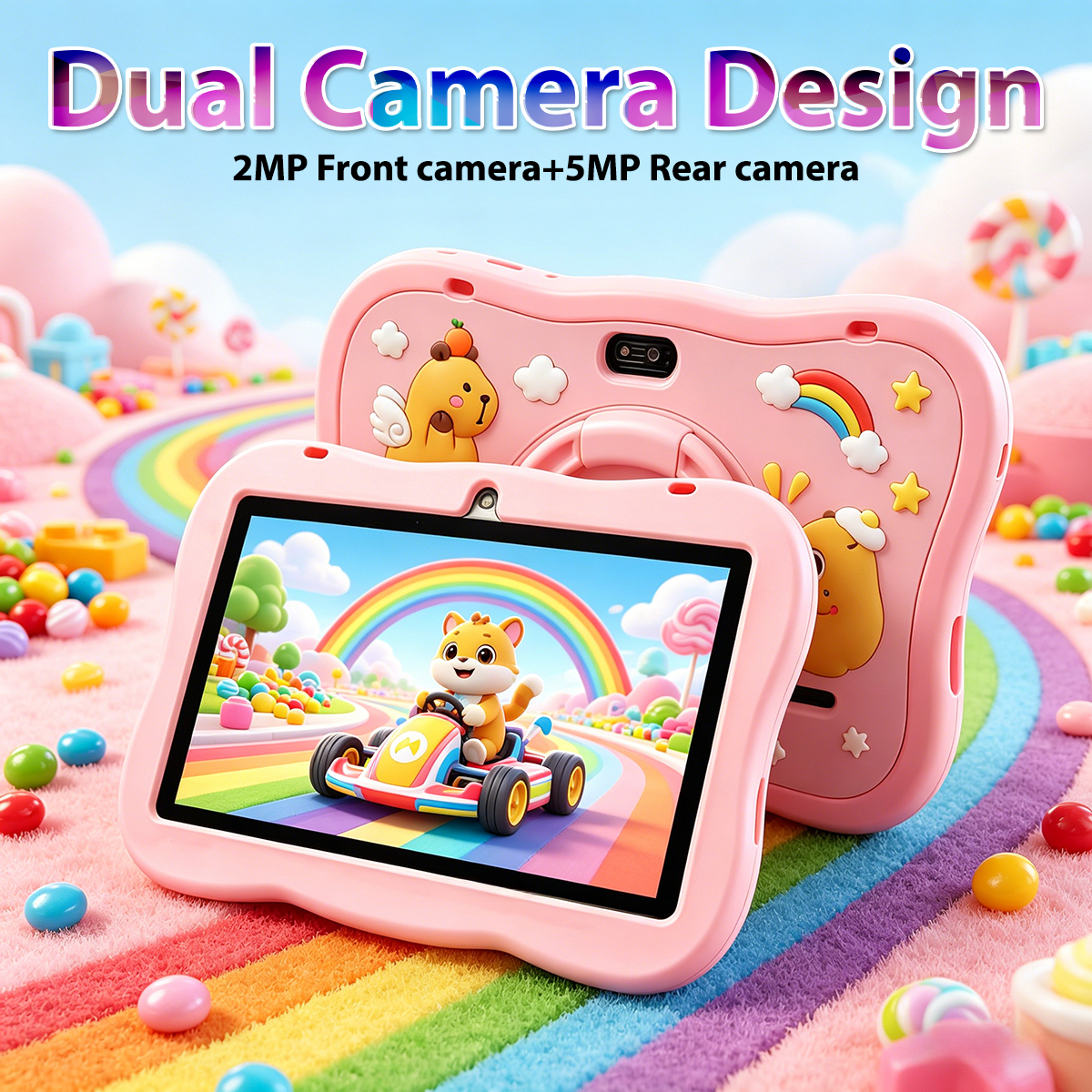 Kids Education Tablet - 2026 New 7 Inch Cartoon Pattern