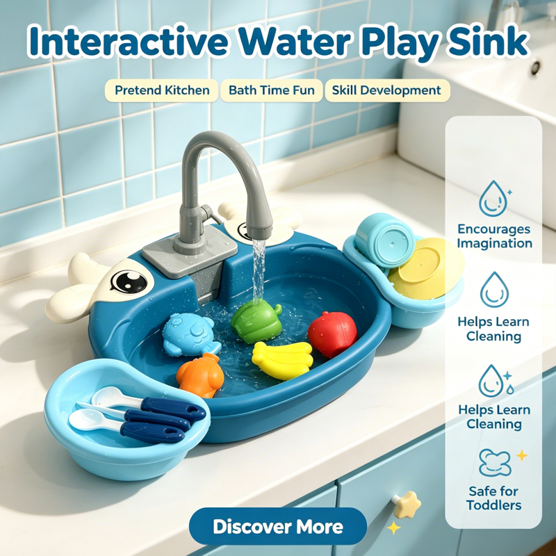 Kids Education Store - Toddler Interactive Water Play Sink Toy