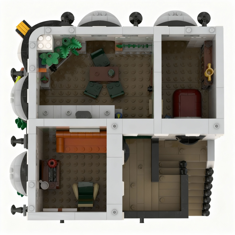 2853pcs MOC Vinyl Record Store - Kids Education Store avaliação e preço