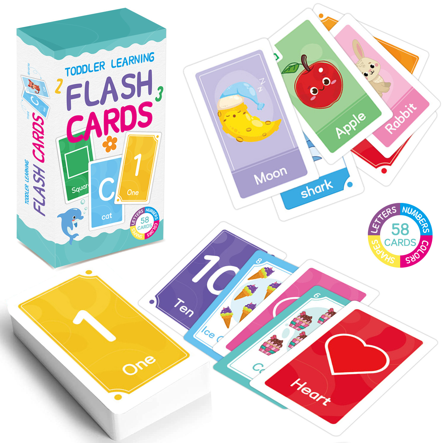 58 Pcs ABC Alphabet Flashcards - Free Educational Games For Kids avaliação e preço