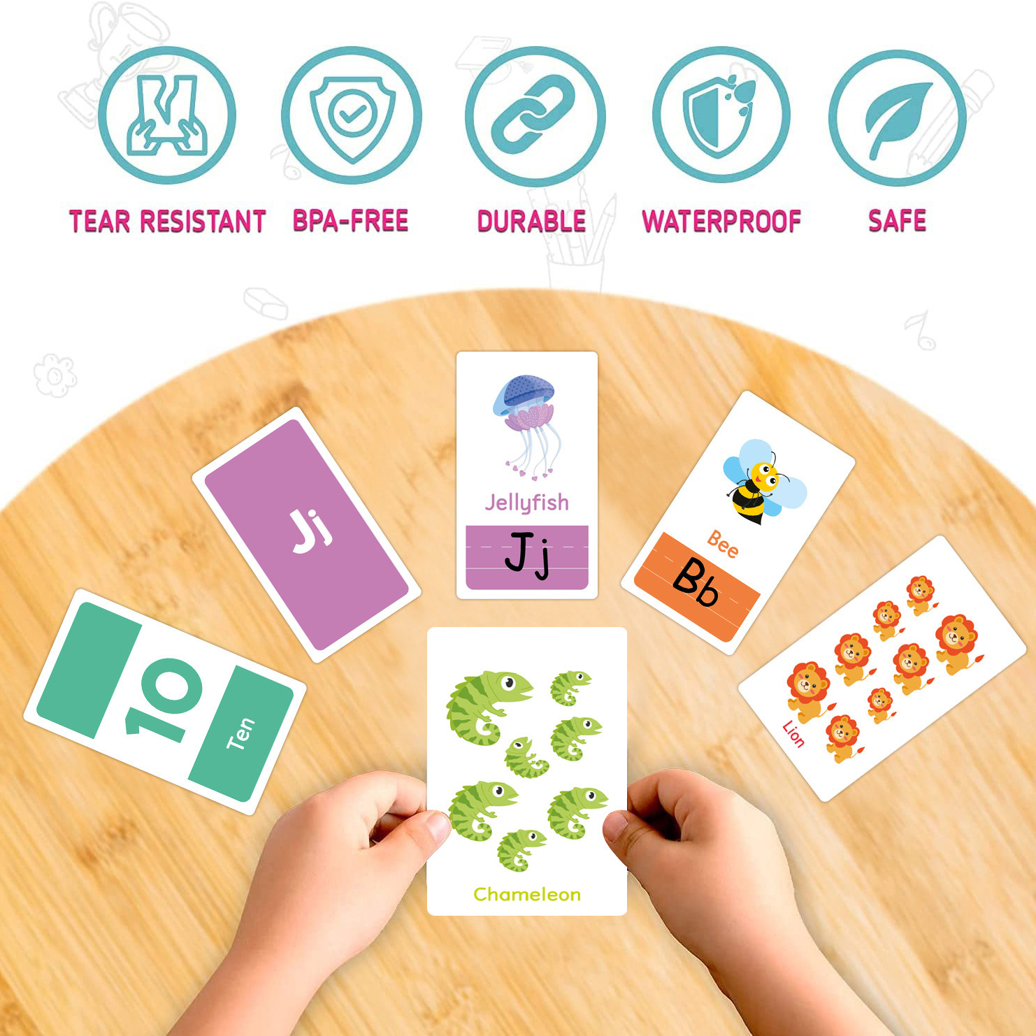 58 Pcs ABC Alphabet Flashcards - Free Educational Games For Kids avaliação e preço