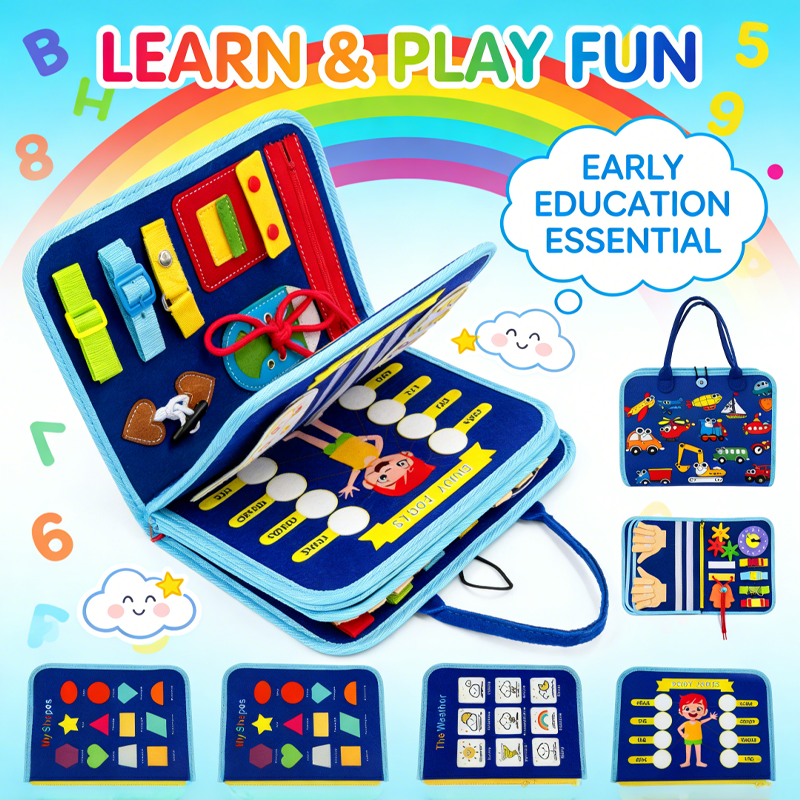 Montessori Busy Board Sensory  - Kids Educational Game 3 avaliação e preço