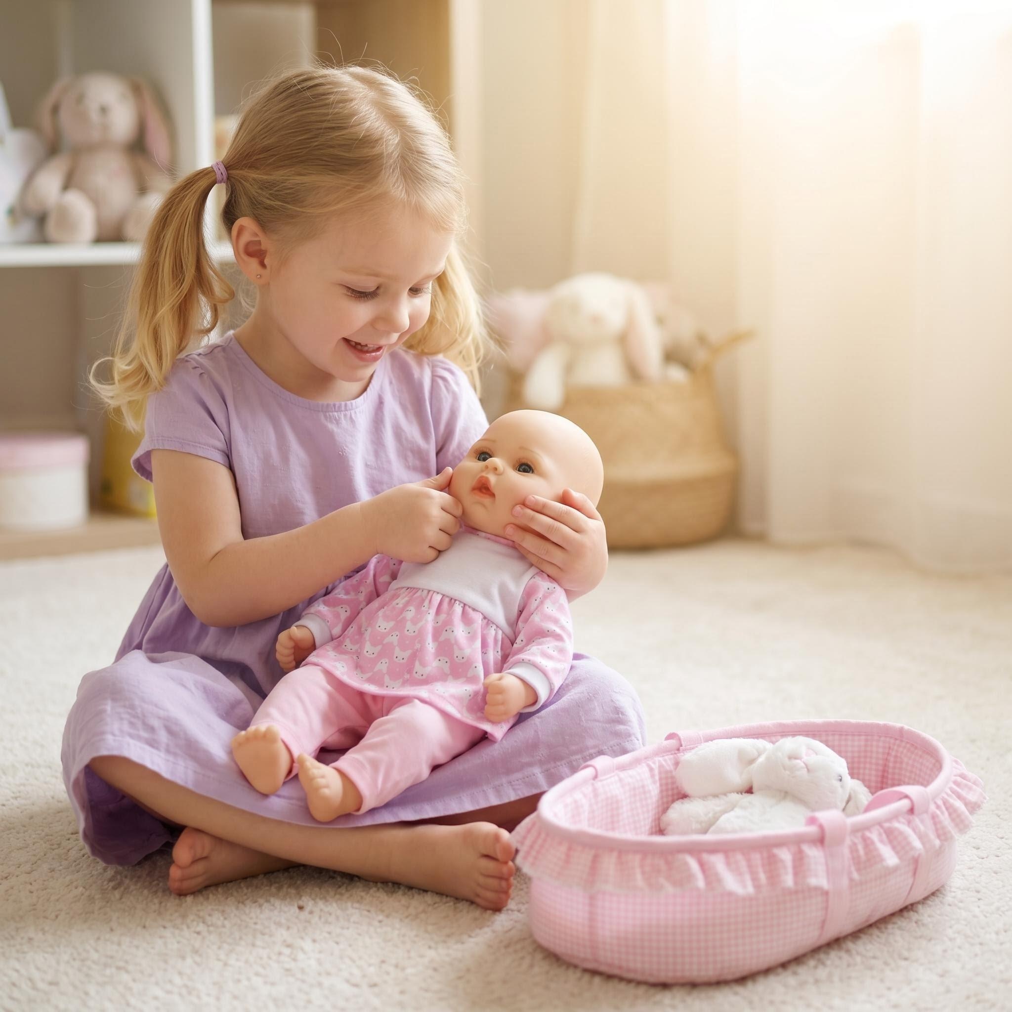 18inch Plush Baby Doll Joyful  - Kids Joy Education avaliação e preço