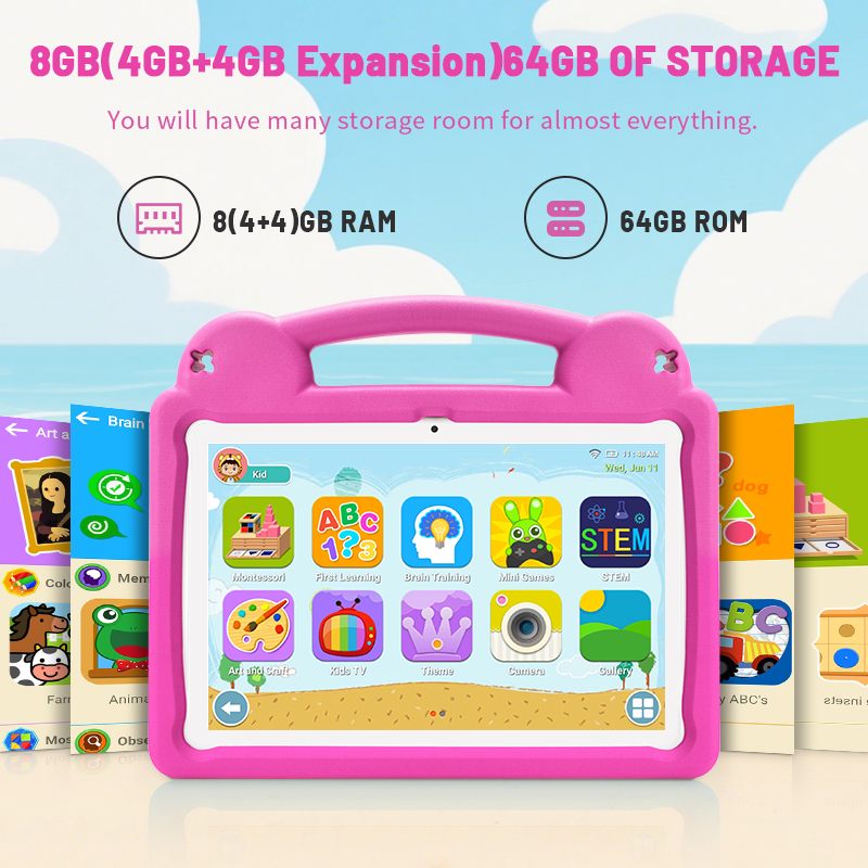 ANRY 10 Inch Children Tablet P - Kids Education Software For Pc avaliação e preço