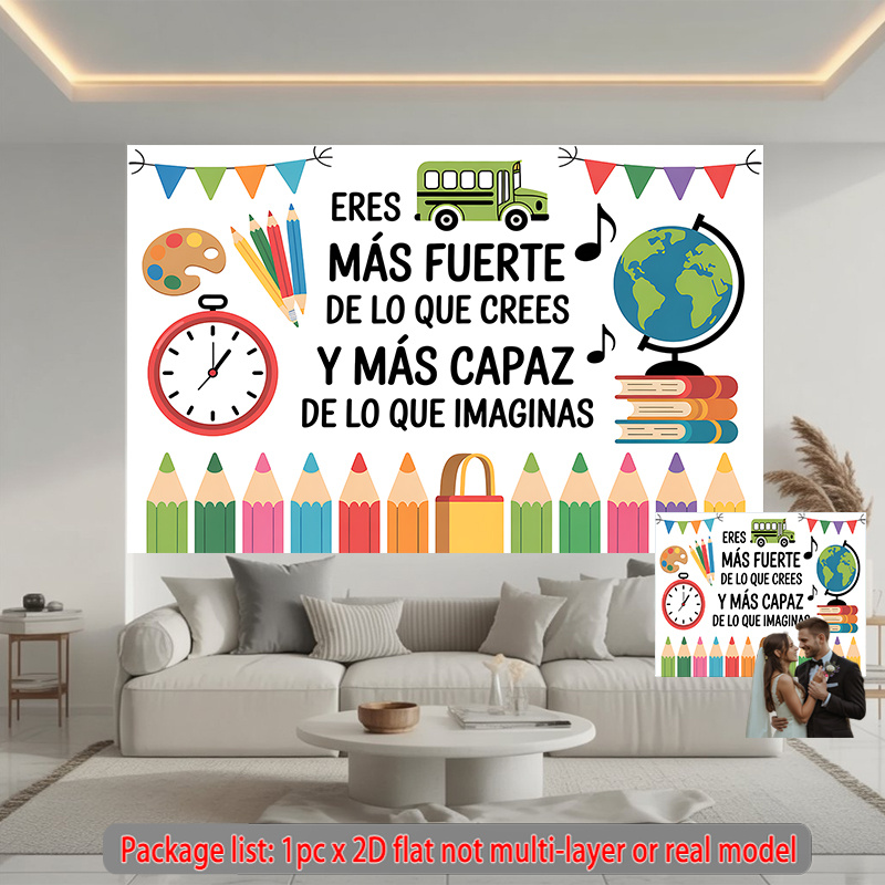 Inspirational Nursery Wall Tap - Kids Education Banner avaliação e preço