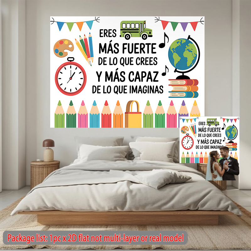Inspirational Nursery Wall Tap - Kids Education Banner avaliação e preço