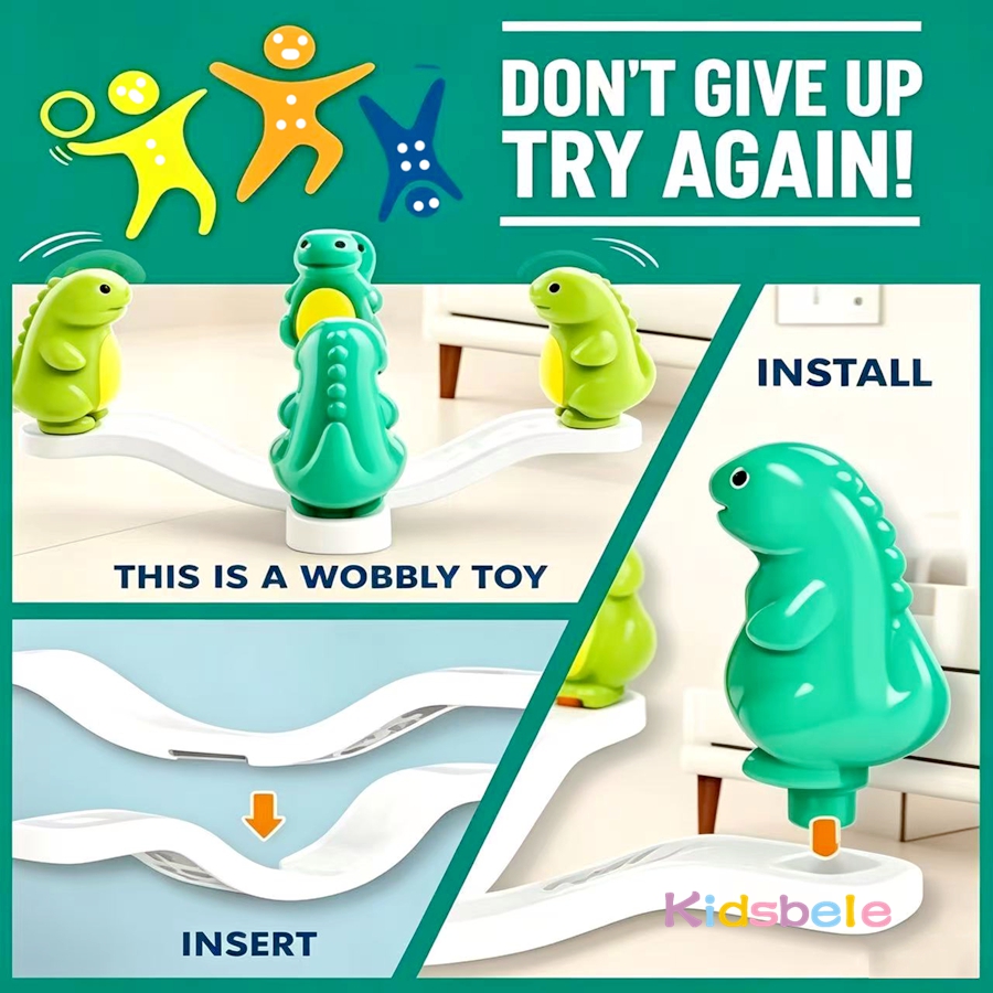 Kids Dinosaur Ring Toss Wobbly - Kids Educational Game 3 avaliação e preço