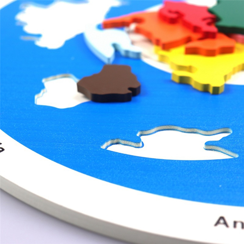 FBIL-Wooden Planet Puzzles Lea - Puzzle Map World avaliação e preço