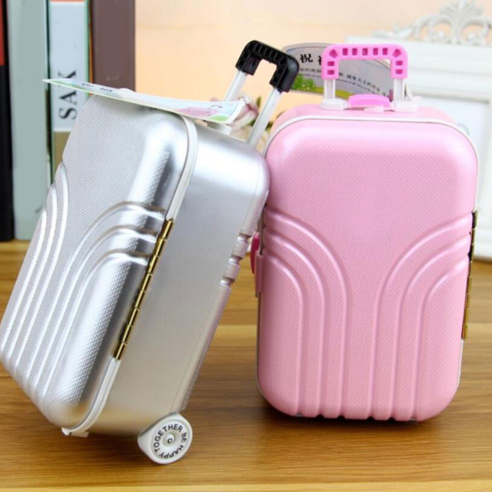 1Pcs Luggage Piggy Bank Plasti - Kids Education Savings avaliação e preço