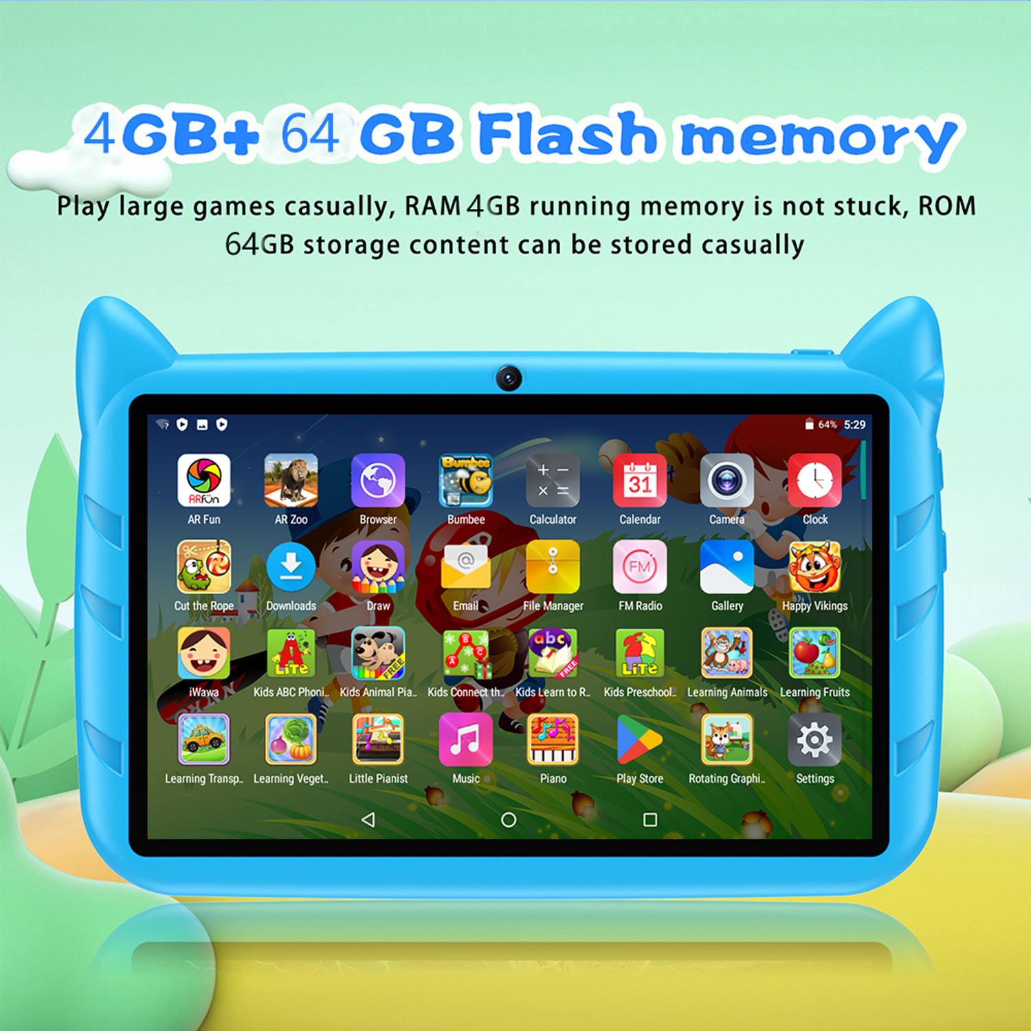 New 7 Inch 5G WiFi Kids Tablet - Kids Education Tablet avaliação e preço
