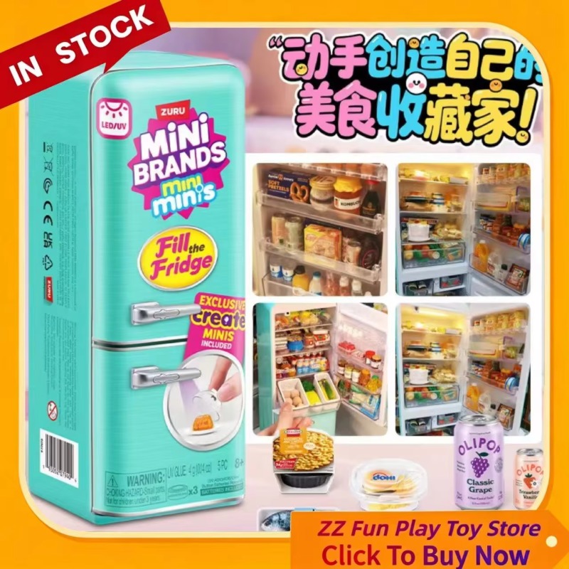 Genuine ZURU Mini Fridge Set P - Kids First Education avaliação e preço