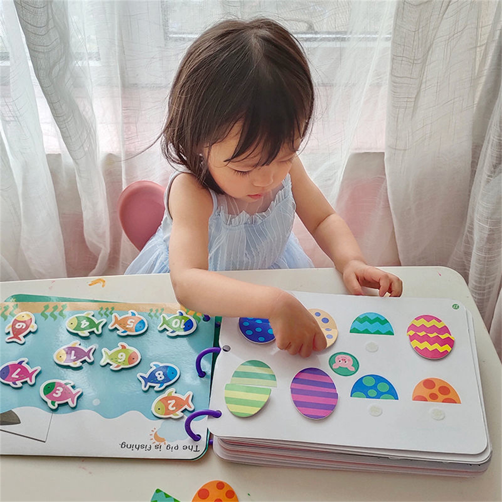 Montessori Paste Quiet Book fo - Kids First Education avaliação e preço
