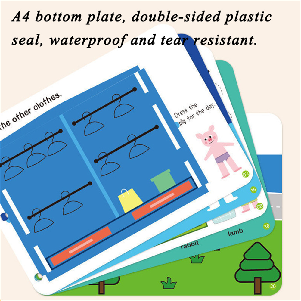 Montessori Paste Quiet Book fo - Kids First Education avaliação e preço