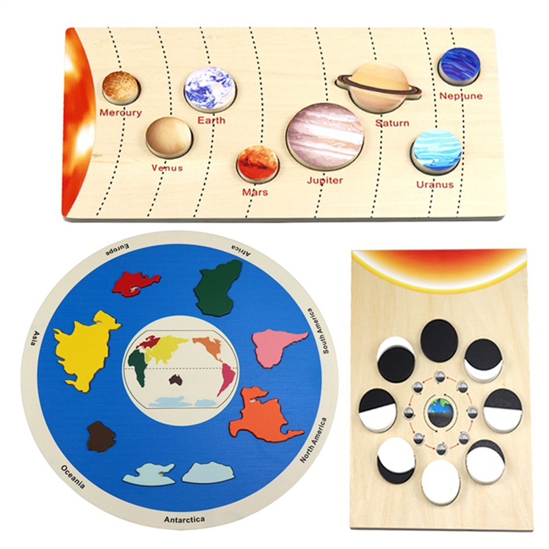 Wooden Planet Puzzles Learning - Puzzle Map World avaliação e preço