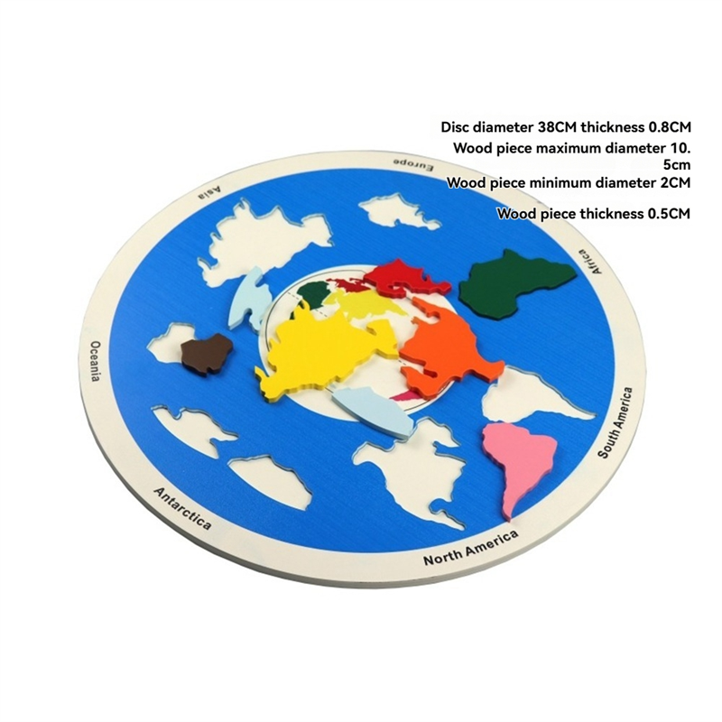 Wooden Planet Puzzles Learning - Puzzle Map World avaliação e preço