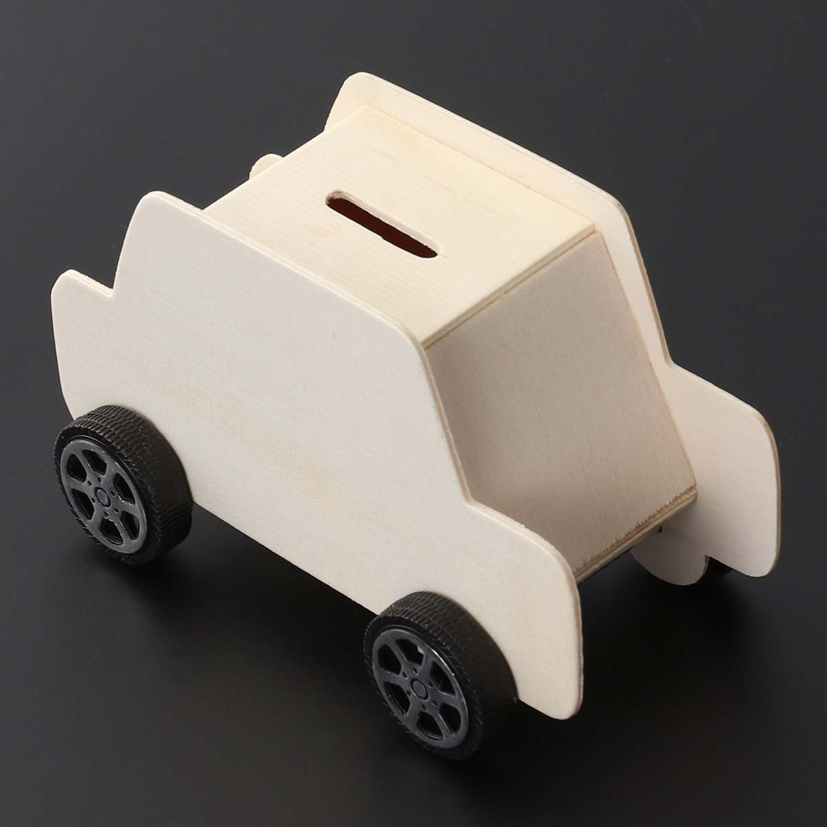 Wooden Car Piggy Bank DIY Colo - Kids Education Savings avaliação e preço