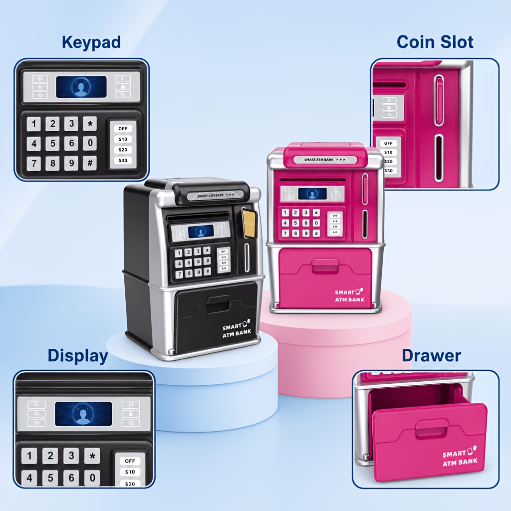 Smart ATM Piggy Bank, Automati - Kids Education Savings avaliação e preço