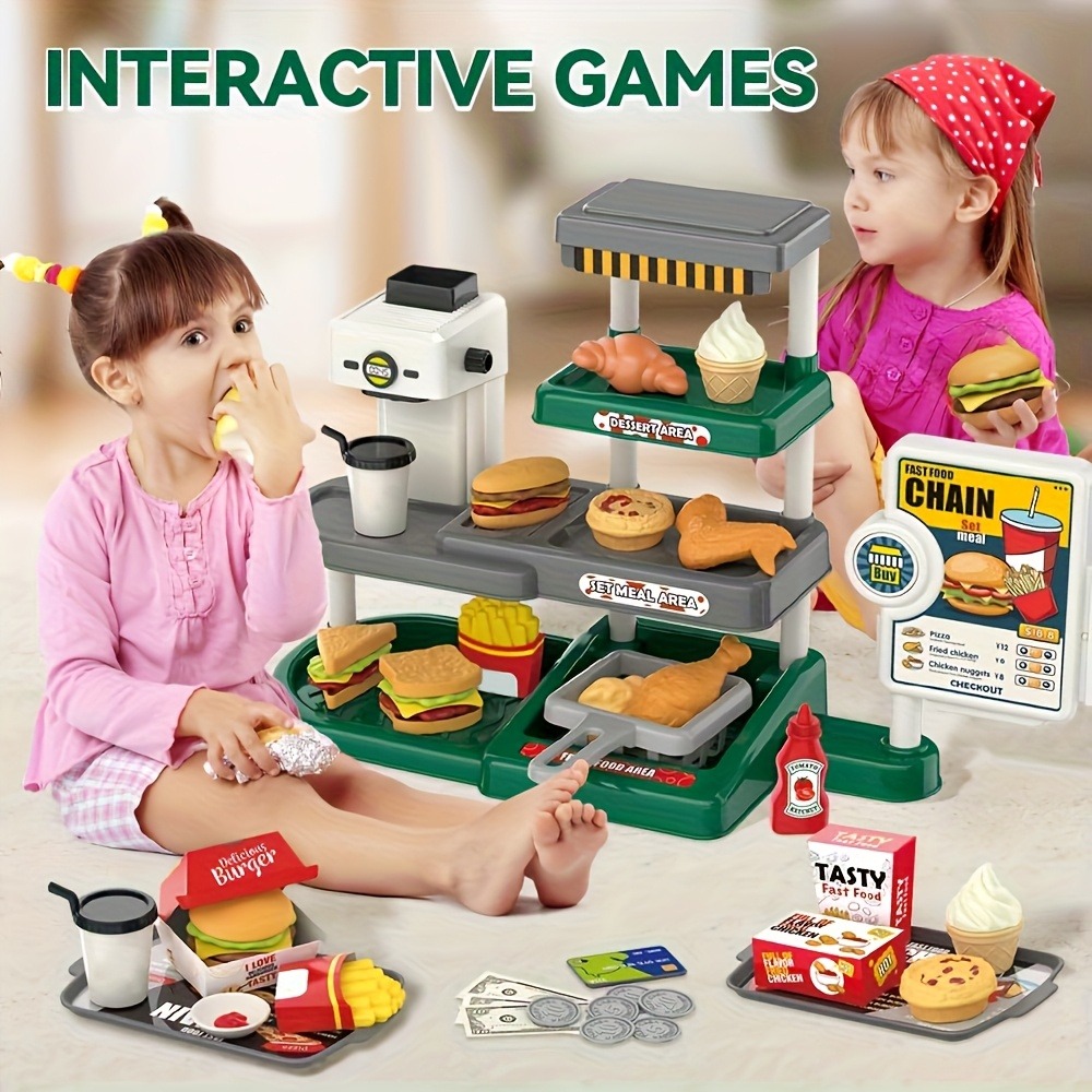 Pretend Play Fast Food Store T - Kids Education Store avaliação e preço