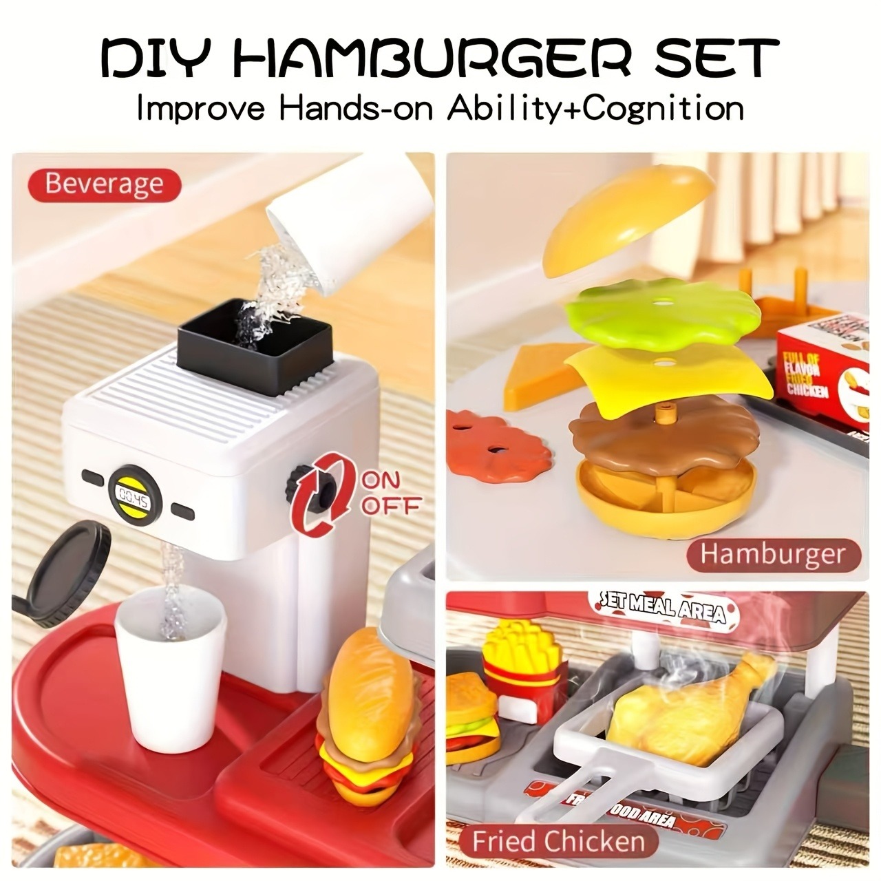 Pretend Play Fast Food Store T - Kids Education Store avaliação e preço