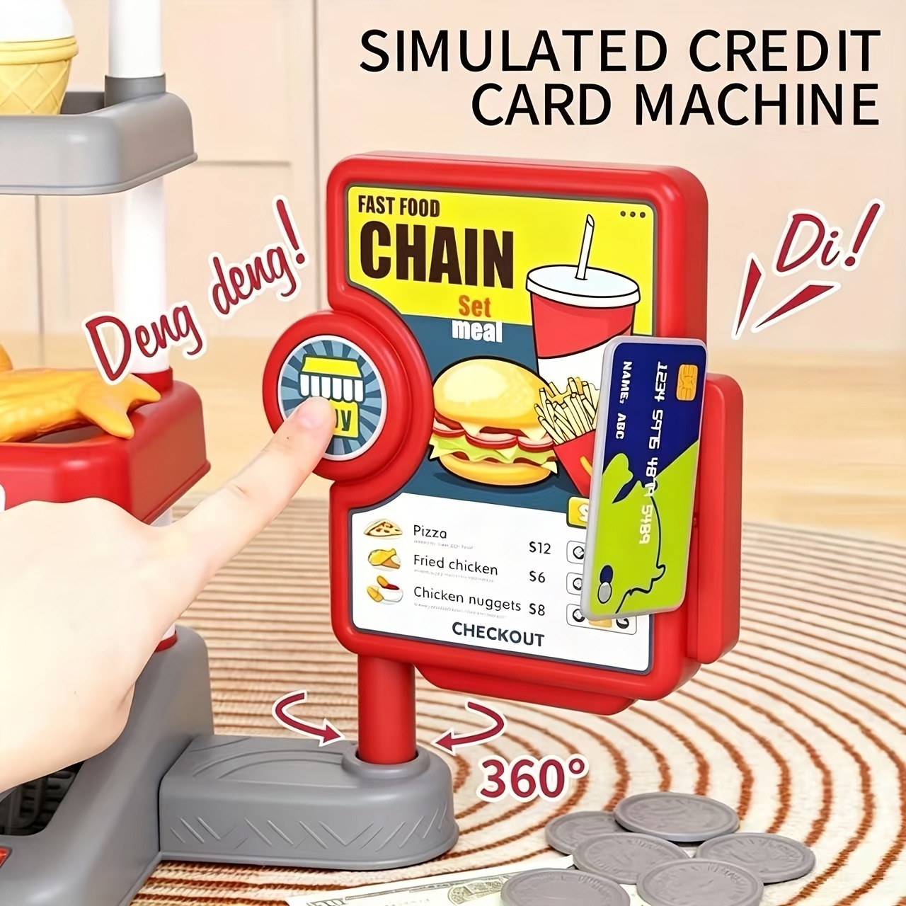 Pretend Play Fast Food Store T - Kids Education Store avaliação e preço