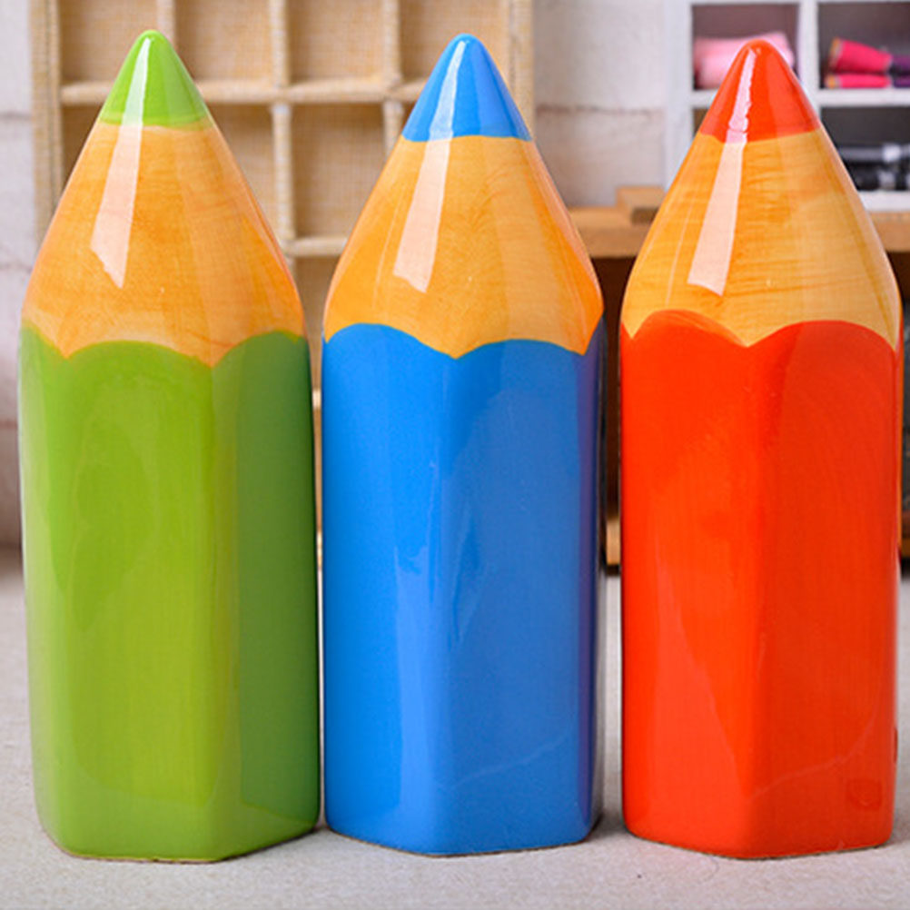 Handcrafted Ceramic Pencil Pig - Kids Education Savings avaliação e preço