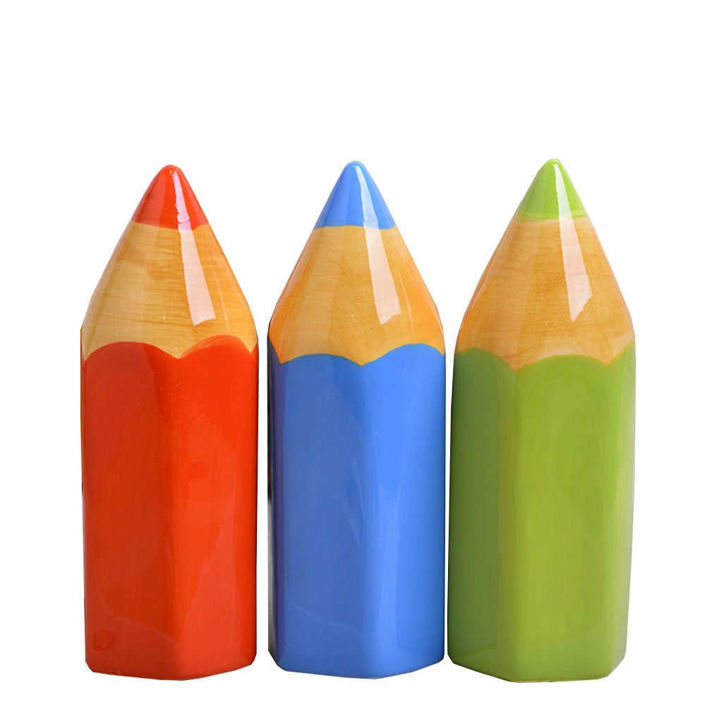 Handcrafted Ceramic Pencil Pig - Kids Education Savings avaliação e preço