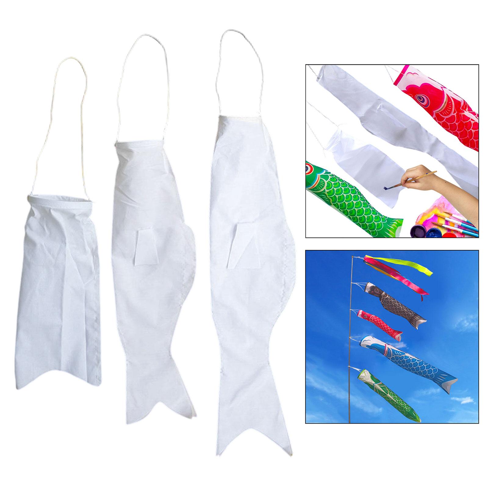 Blank Japanese Carp Flags Hand - Kids Education Banner avaliação e preço