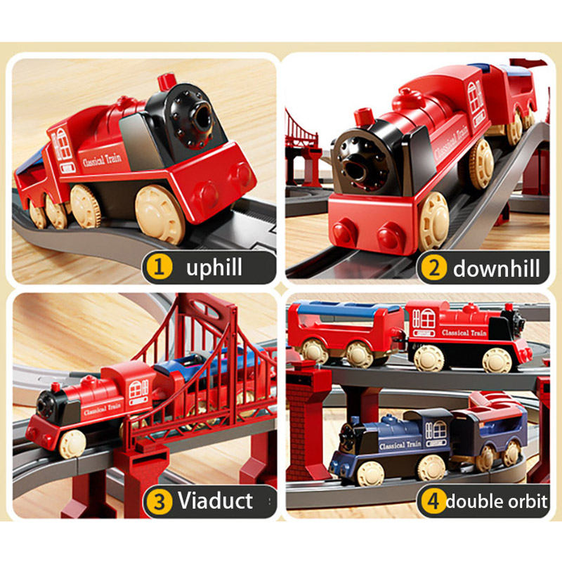 44Pcs/set Electric Train Track - Free Educational Games For Kids avaliação e preço