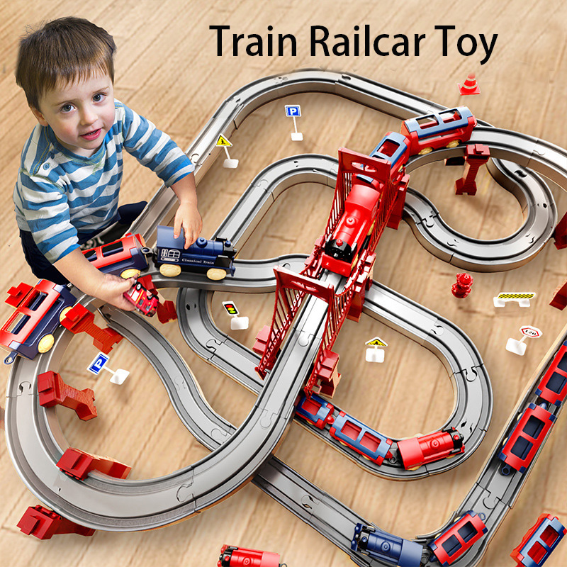 44Pcs/set Electric Train Track - Free Educational Games For Kids avaliação e preço