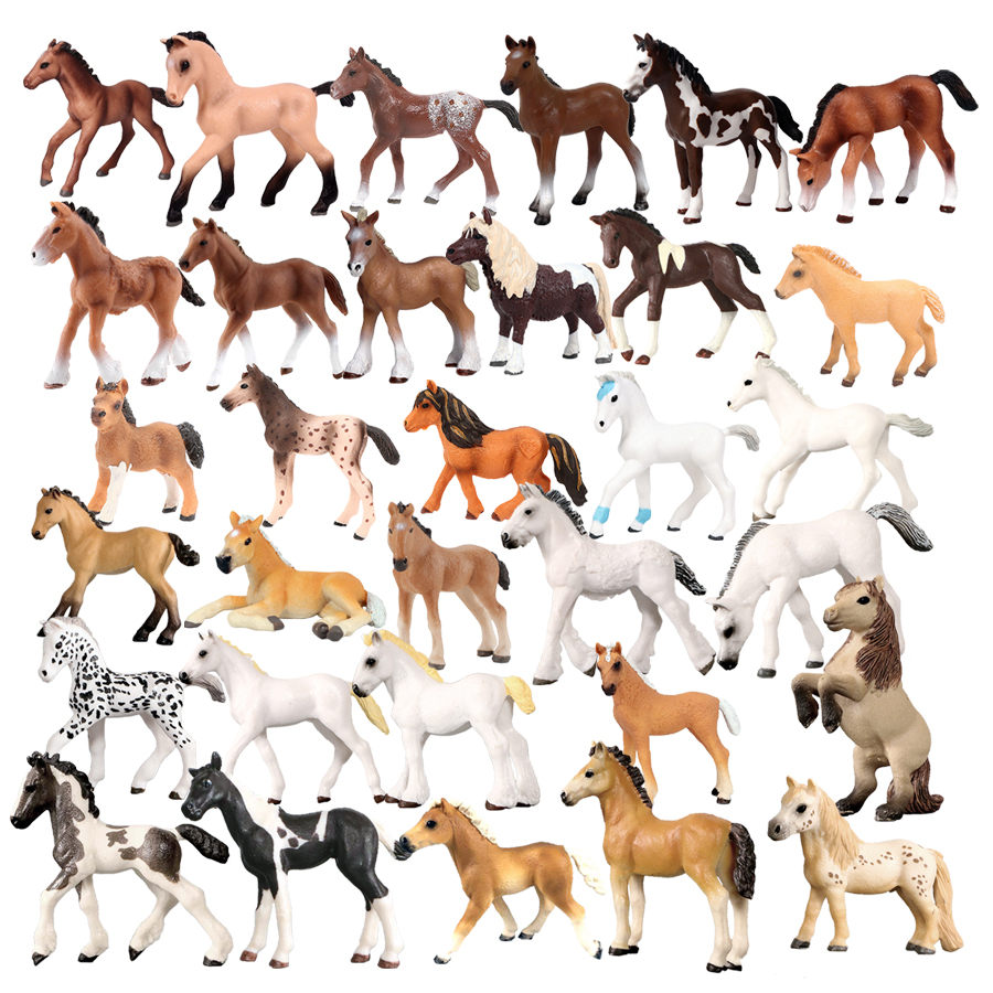 Horse Figurine Farm Animals Po - Kids First Education avaliação e preço