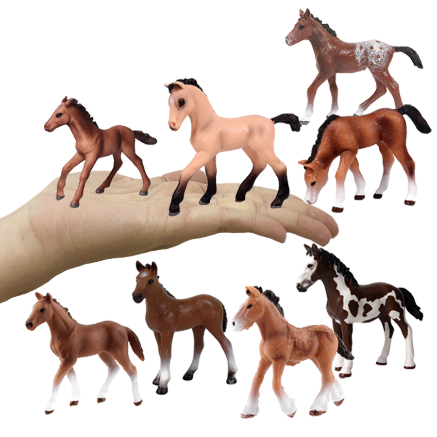 Horse Figurine Farm Animals Po - Kids First Education avaliação e preço