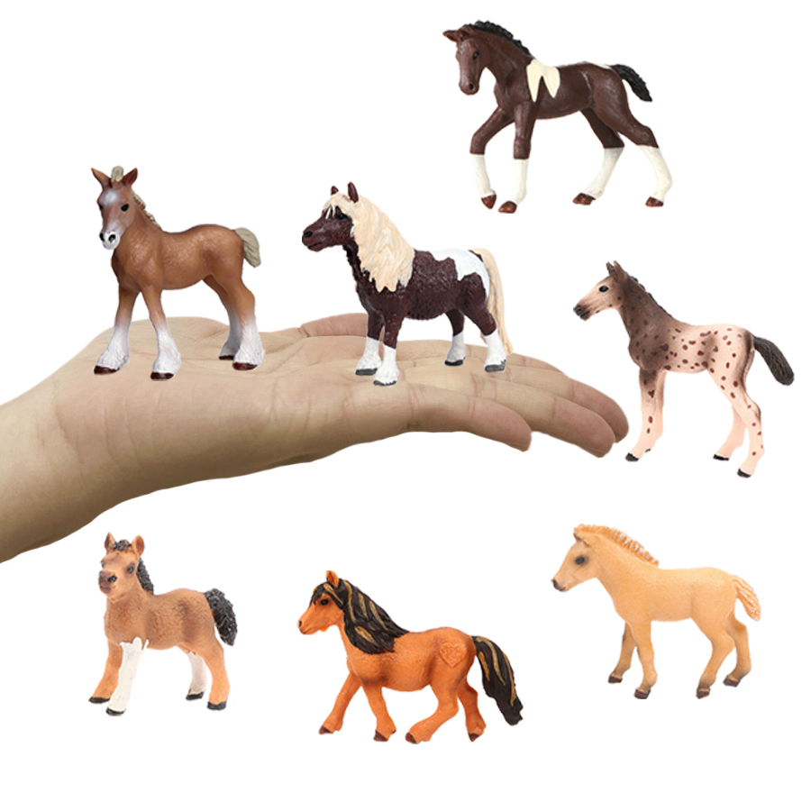 Horse Figurine Farm Animals Po - Kids First Education avaliação e preço