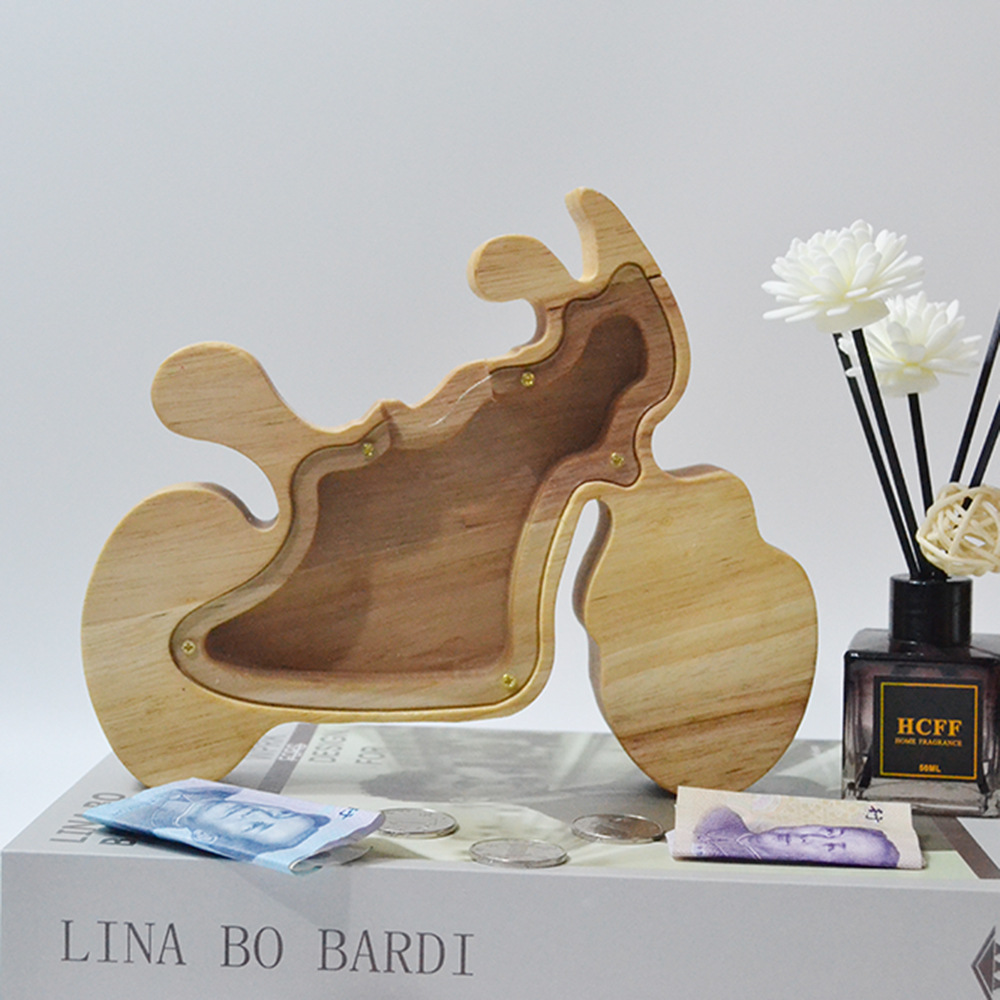 Wooden Animal Alphabet Piggy B - Kids Education Savings avaliação e preço