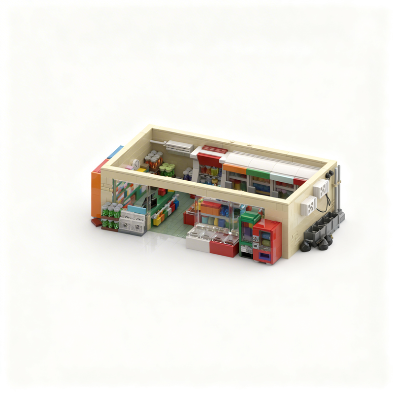2068pcs MOC Convenience Store  - Kids Education Store avaliação e preço