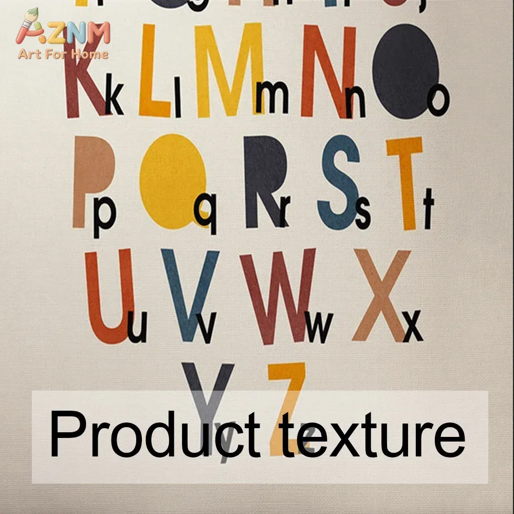 Rainbow Alphabet Poster Educat - Kids Education Room avaliação e preço