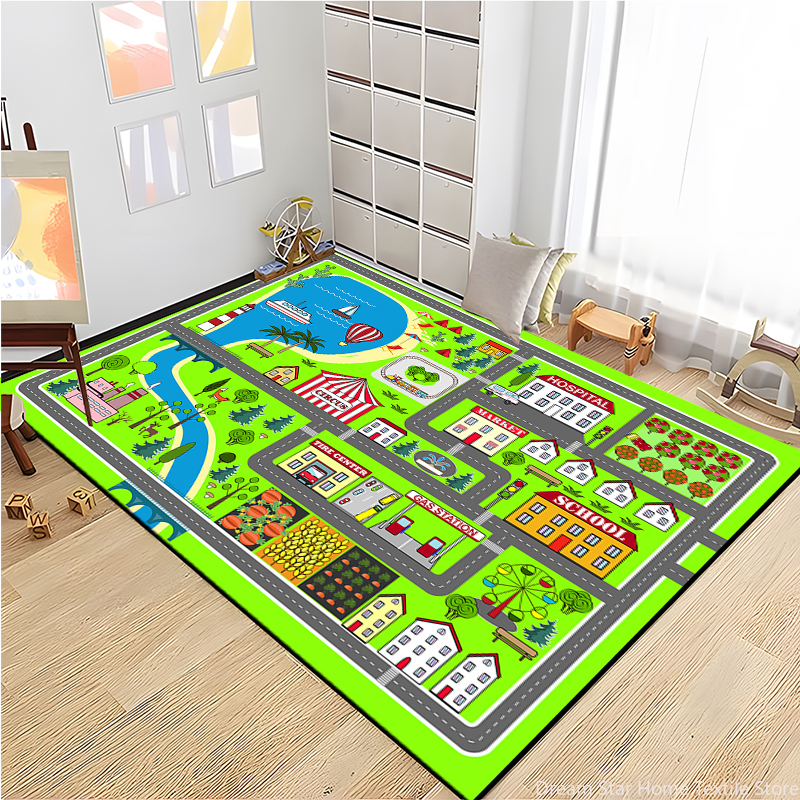 Kids Road Traffic Carpet Carto - Kids Education Room avaliação e preço