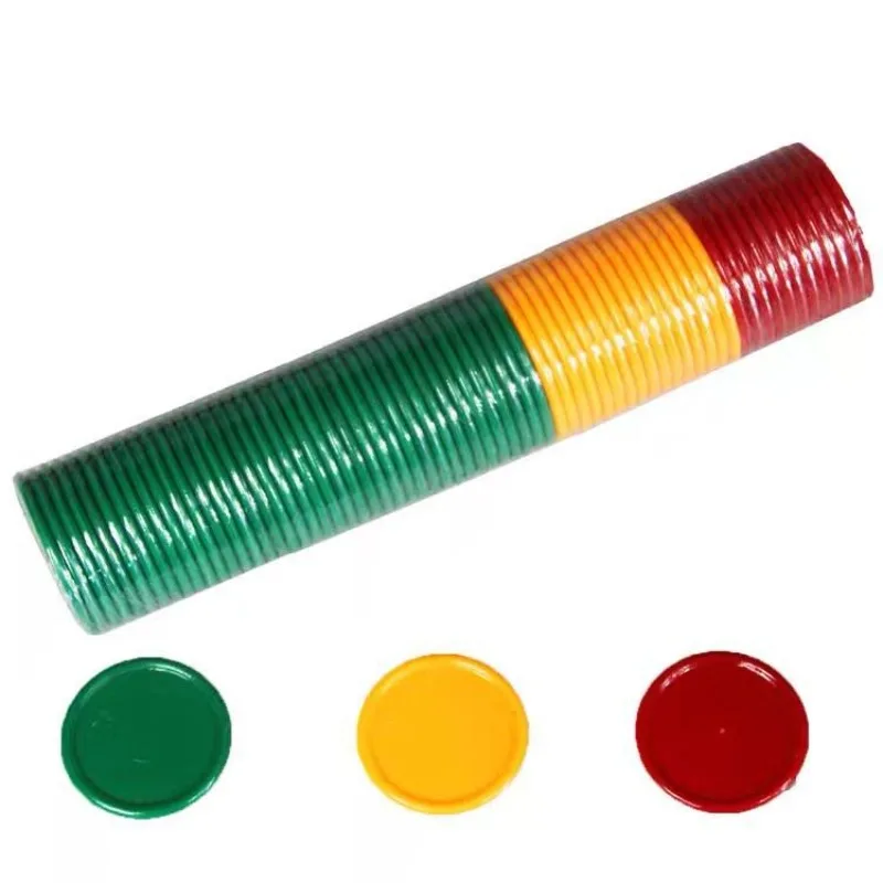 Poker Chips 3.2cm 3 Colors Pla - Kids Education Room avaliação e preço