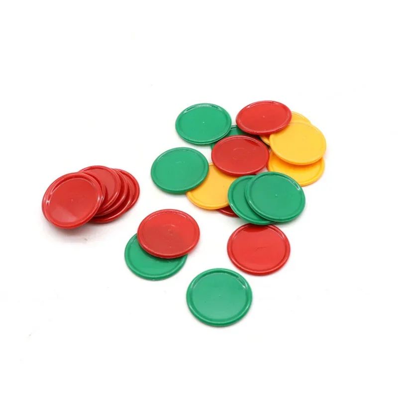 Poker Chips 3.2cm 3 Colors Pla - Kids Education Room avaliação e preço