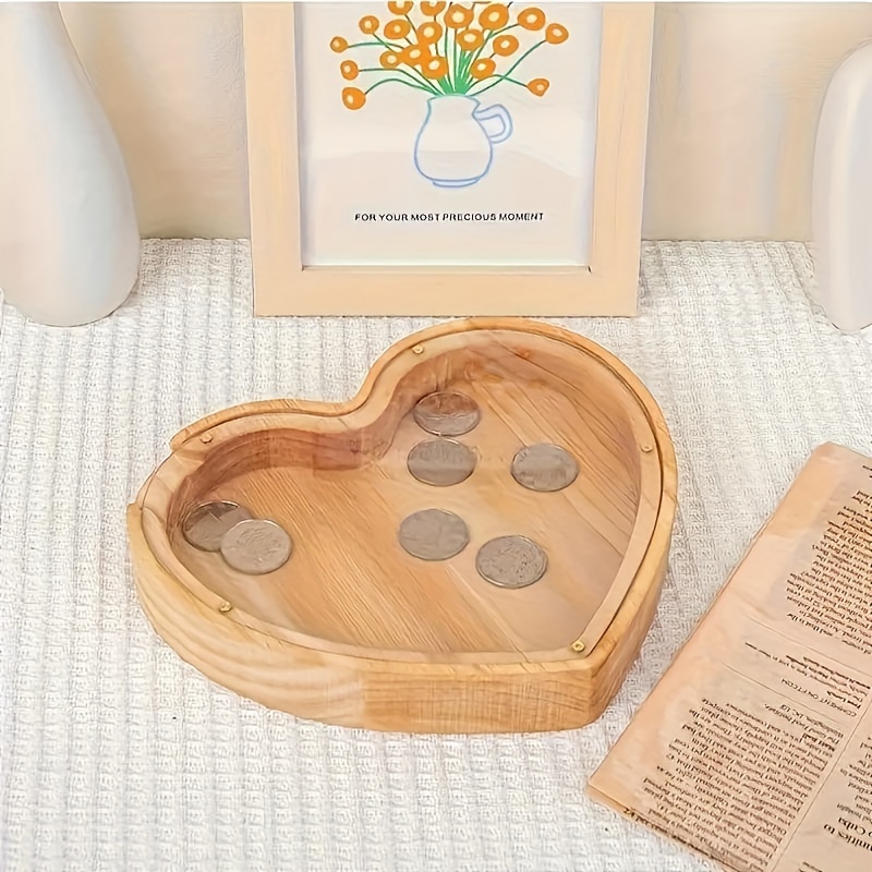Wooden Letter Piggy Bank for K - Kids Education Savings avaliação e preço