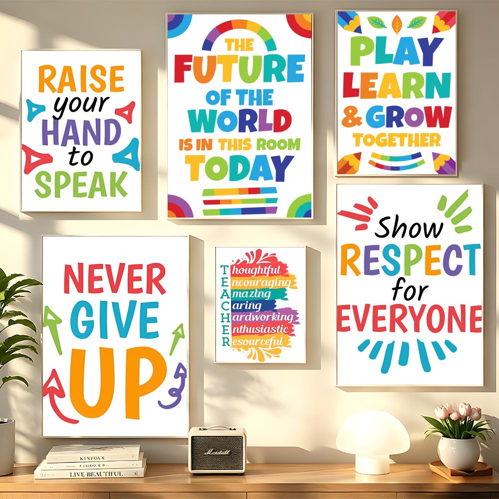 Positive Kid Classroom Wall Pi - Kids Education Room avaliação e preço