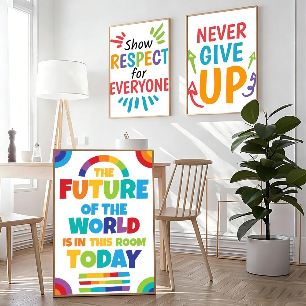 Positive Kid Classroom Wall Pi - Kids Education Room avaliação e preço