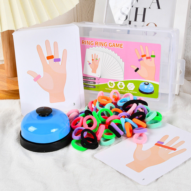 Kids Finger Ring Board Game Co - Kids Educational Game 3 avaliação e preço