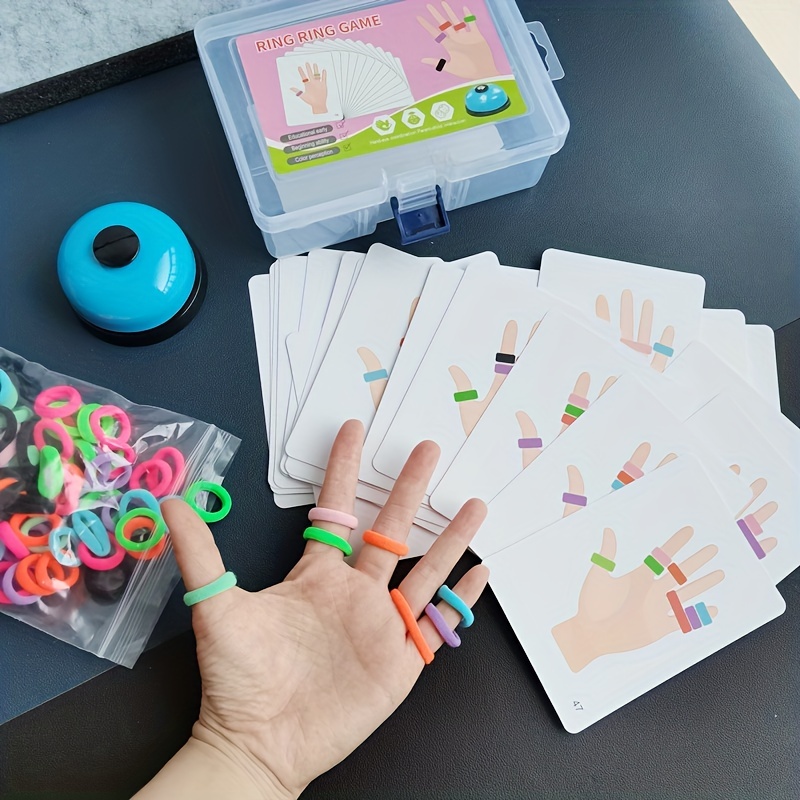 Kids Finger Ring Board Game Co - Kids Educational Game 3 avaliação e preço