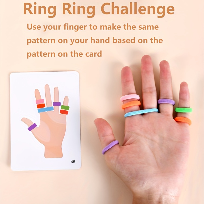 Kids Finger Ring Board Game Co - Kids Educational Game 3 avaliação e preço