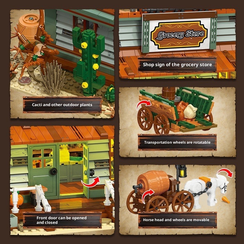 Western Cowboy Grocery Store B - Kids Education Store avaliação e preço