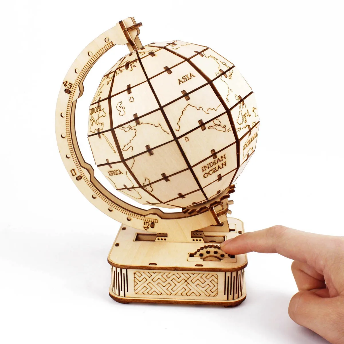 3D Globe Wooden Puzzle Toy Mec - Puzzle Map World avaliação e preço