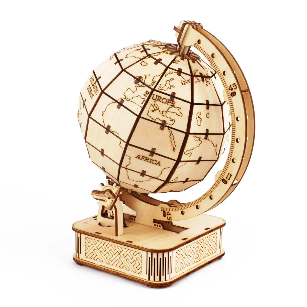 3D Globe Wooden Puzzle Toy Mec - Puzzle Map World avaliação e preço