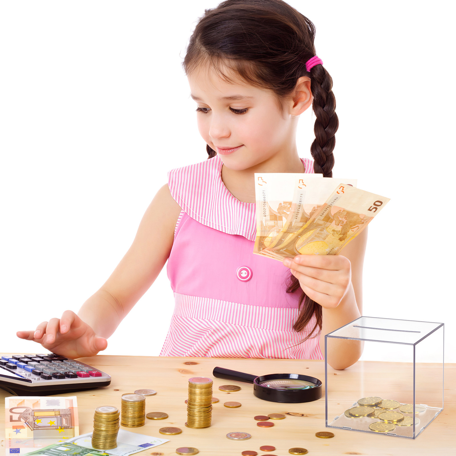Transparent Acrylic Cube Savin - Kids Education Savings avaliação e preço