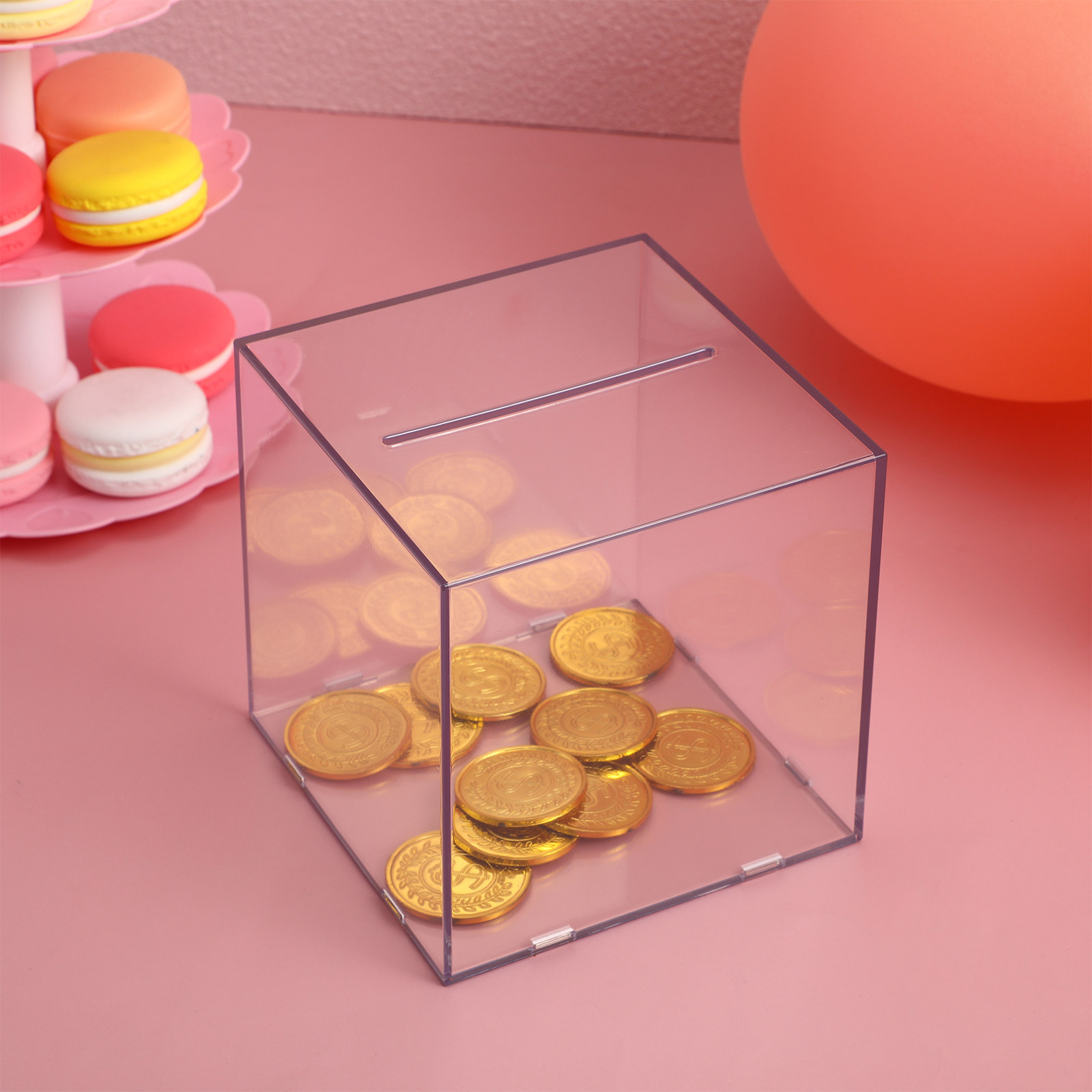 Transparent Acrylic Cube Savin - Kids Education Savings avaliação e preço